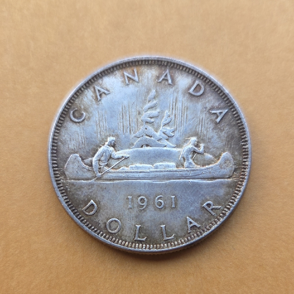 1961 Canada Silver Dollar Coin